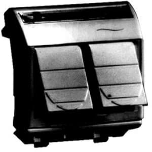 Компьютерная розетка RJ-45, кат.5Е (2 разъема АМР), черная, 2мод.