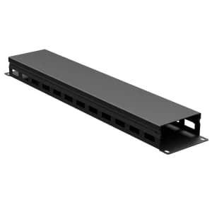 Организатор кабельный с крыш/отв 19" 2U, 40 мм RAL9005