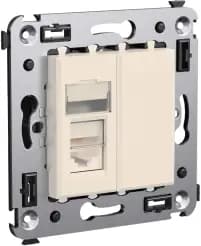 Розетка информационная RJ45 категория 5e (Ванильная дымка) UTP