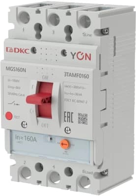 Авт. выкл. YON MGS160 3P 128-160A 36kA