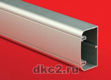 Алюминиевый кабель-канал 90х50 мм с 1 крышкой (серый металлик)