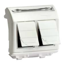   RJ-45 DKC Brava, .5 (2  PcNET), 2 